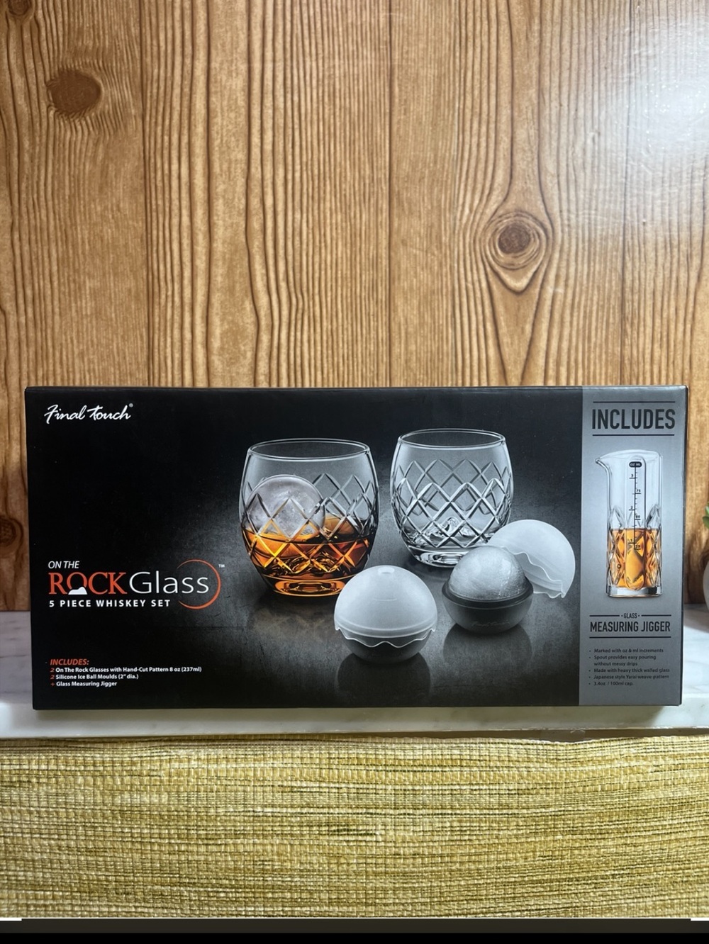 New Final Touch On The Rocks 5 piece Whiskey set